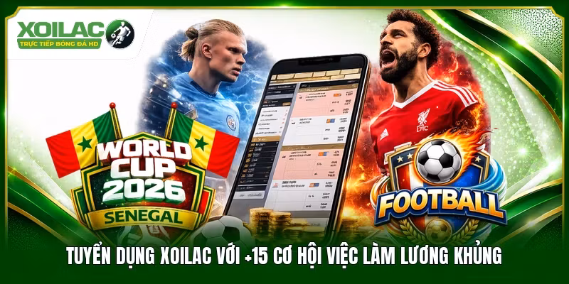 tuyển dụng xoilac với 15 cơ hội việc làm lương khủng